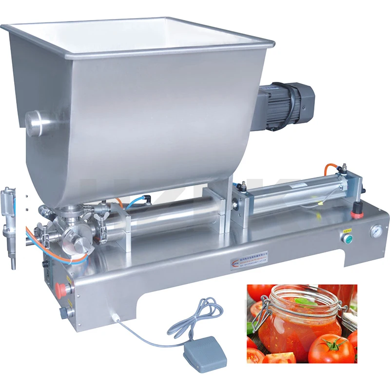 HZPK Semi-Automatic U-shaped Hopper Paste Glass Can Plastic Bottling Packing Filling Machine For Ketchup Honey
HZPK Semi-Automatic U-shaped Hopper Paste Glass Can Plastic Bottling Packing Filling Machine For Ketchup Honey