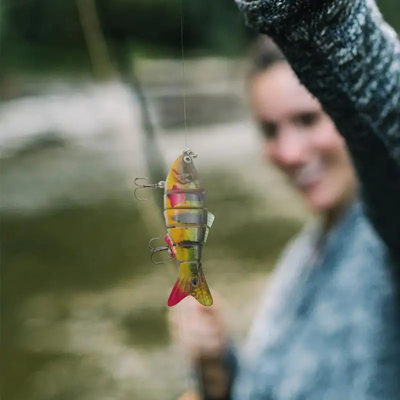 Swimming Lure 5X Portable Multi Jointed Baits Animated Lure Truscend Fishing Lures Bass Fishing Crankbaits For Rivers Lakes
Swimming Lure 5X Portable Multi Jointed Baits Animated Lure Truscend Fishing Lures Bass Fishing Crankbaits For Rivers Lakes