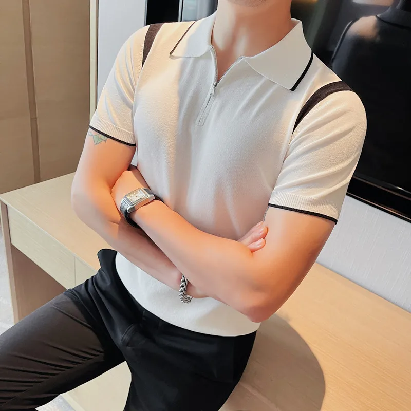 High Quality Patchwork Polo Shirts Men Summer Short Sleeve Slim Casual T-shirts POLO Shirt Business Social Lapel Men Clothing
High Quality Patchwork Polo Shirts Men Summer Short Sleeve Slim Casual T-shirts POLO Shirt Business Social Lapel Men Clothing