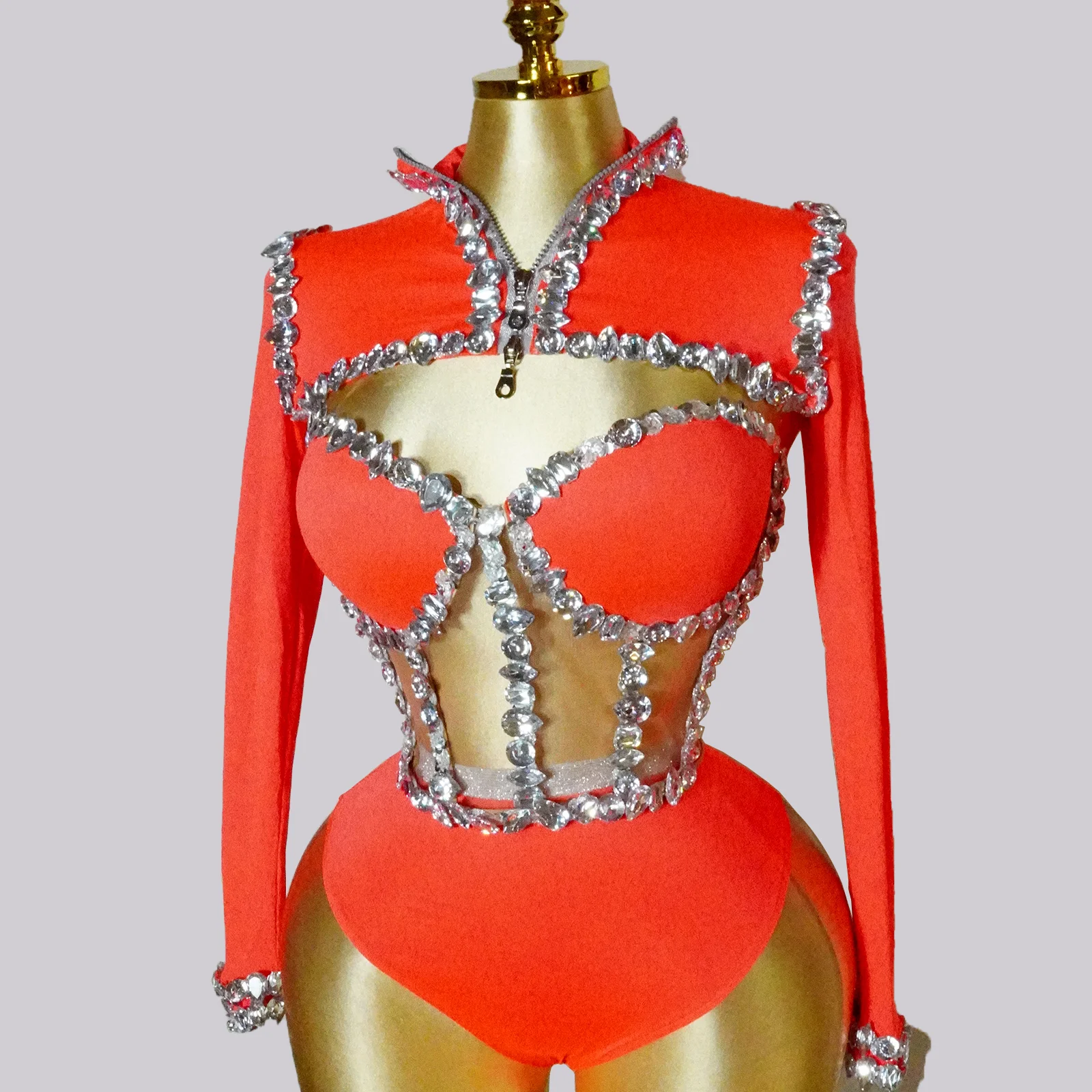 Sparkly Rhinestone Stage Outfits 3 Piece Set Women Long Sleeves Dance Drag Queen Waer Nightclub Evening Party Birthday Costume
Sparkly Rhinestone Stage Outfits 3 Piece Set Women Long Sleeves Dance Drag Queen Waer Nightclub Evening Party Birthday Costume