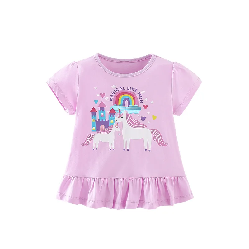 New Summer lace T shirt Girls T shirt Cartoon Print Kids T-Shirts Children Girls Tops Clothes
New Summer lace T shirt Girls T shirt Cartoon Print Kids T-Shirts Children Girls Tops Clothes