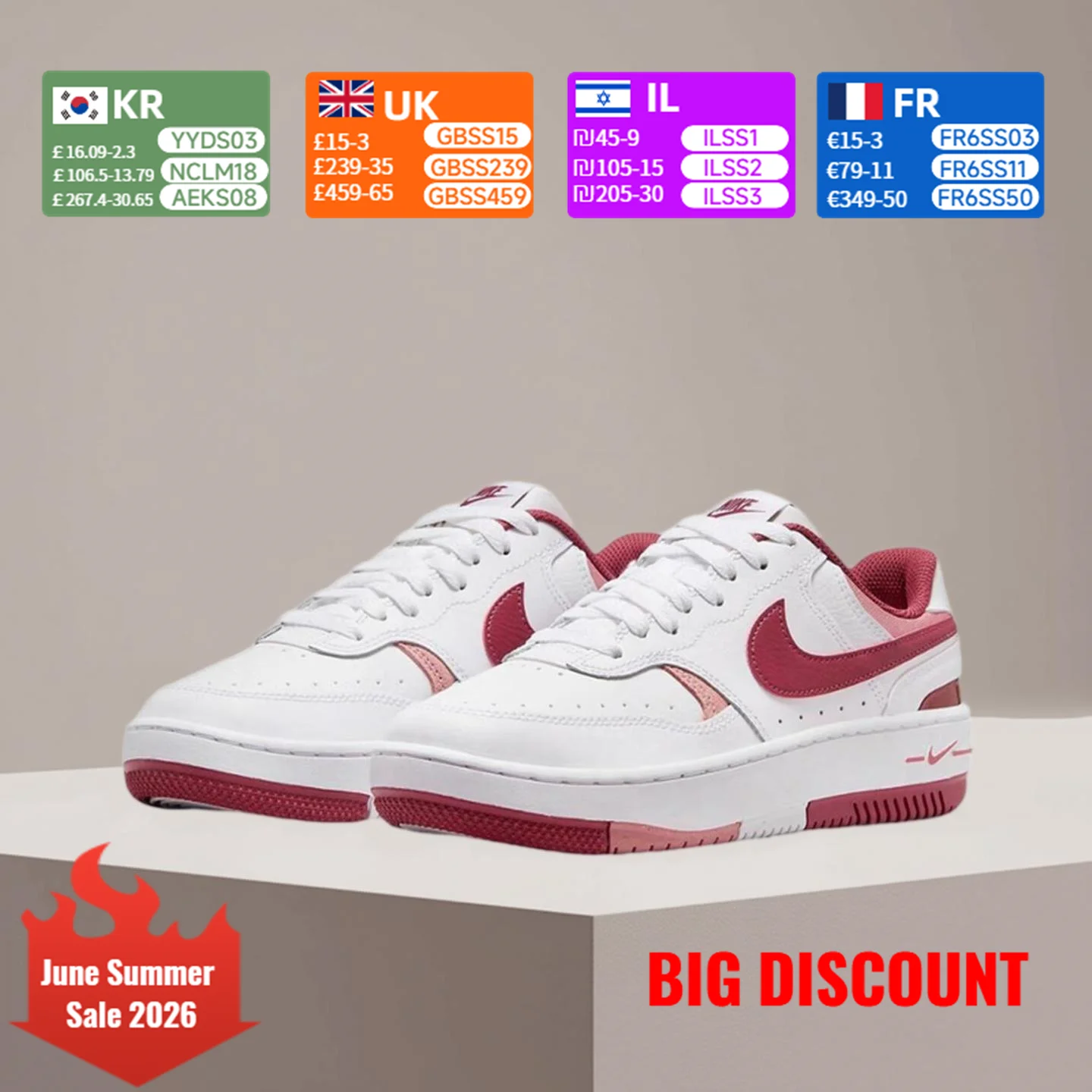 Nike Gamma Force Unisex Classic Fashionable Versatile Slip-Resistant Durable Skate Shoes FQ8877-100
Nike Gamma Force Unisex Classic Fashionable Versatile Slip-Resistant Durable Skate Shoes FQ8877-100