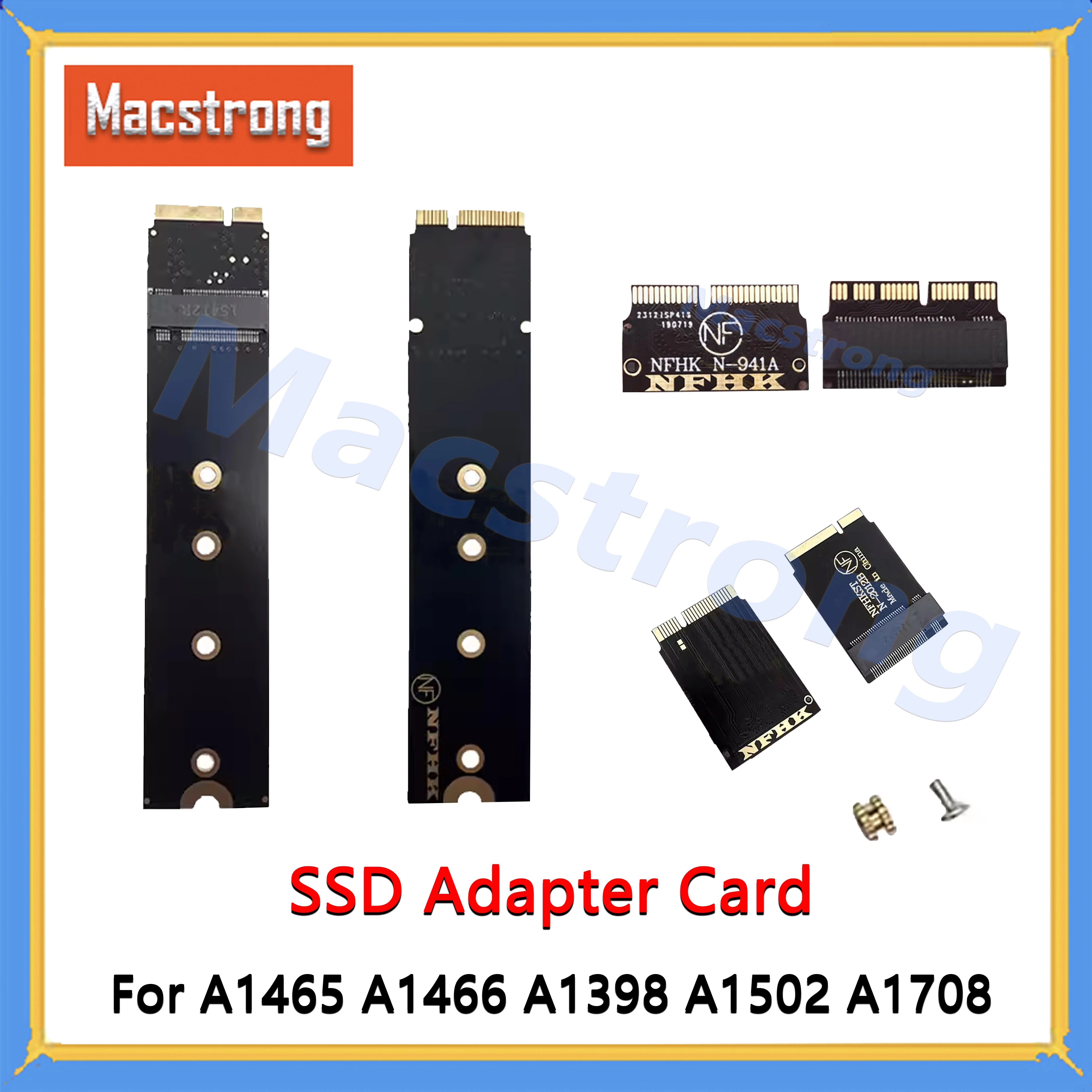 M.2 NVME SSD Convert Adapter Card for Macbook Air Pro A1465 A1466 A1398 A1502 A1708 SSD Adapter Card 2011 2012 2013-2015 2017
M.2 NVME SSD Convert Adapter Card for Macbook Air Pro A1465 A1466 A1398 A1502 A1708 SSD Adapter Card 2011 2012 2013-2015 2017