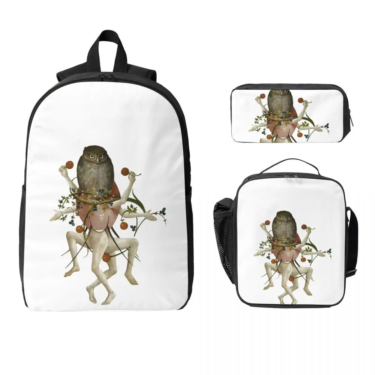 Hieronymus Bosch Dancing Owl Backpack Student Boys Girls BookBag School Bag Shoulder Bags 3ps Insulated Lunch Bag Pencil Case
Hieronymus Bosch Dancing Owl Backpack Student Boys Girls BookBag School Bag Shoulder Bags 3ps Insulated Lunch Bag Pencil Case