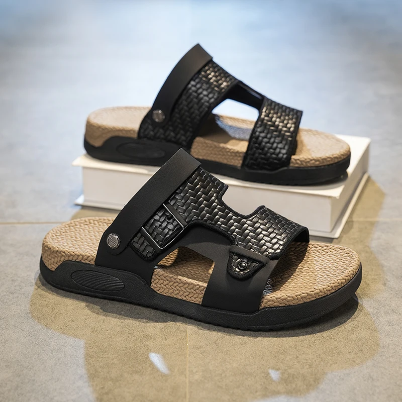 Men's Sandals 2026 Summer Outdoor Wear Woven Slip-On Anti-Slip Deodorant Large Size Driving Dual-Purpose Soft Bottom Beach Sl...
Men's Sandals 2026 Summer Outdoor Wear Woven Slip-On Anti-Slip Deodorant Large Size Driving Dual-Purpose Soft Bottom Beach Sl...