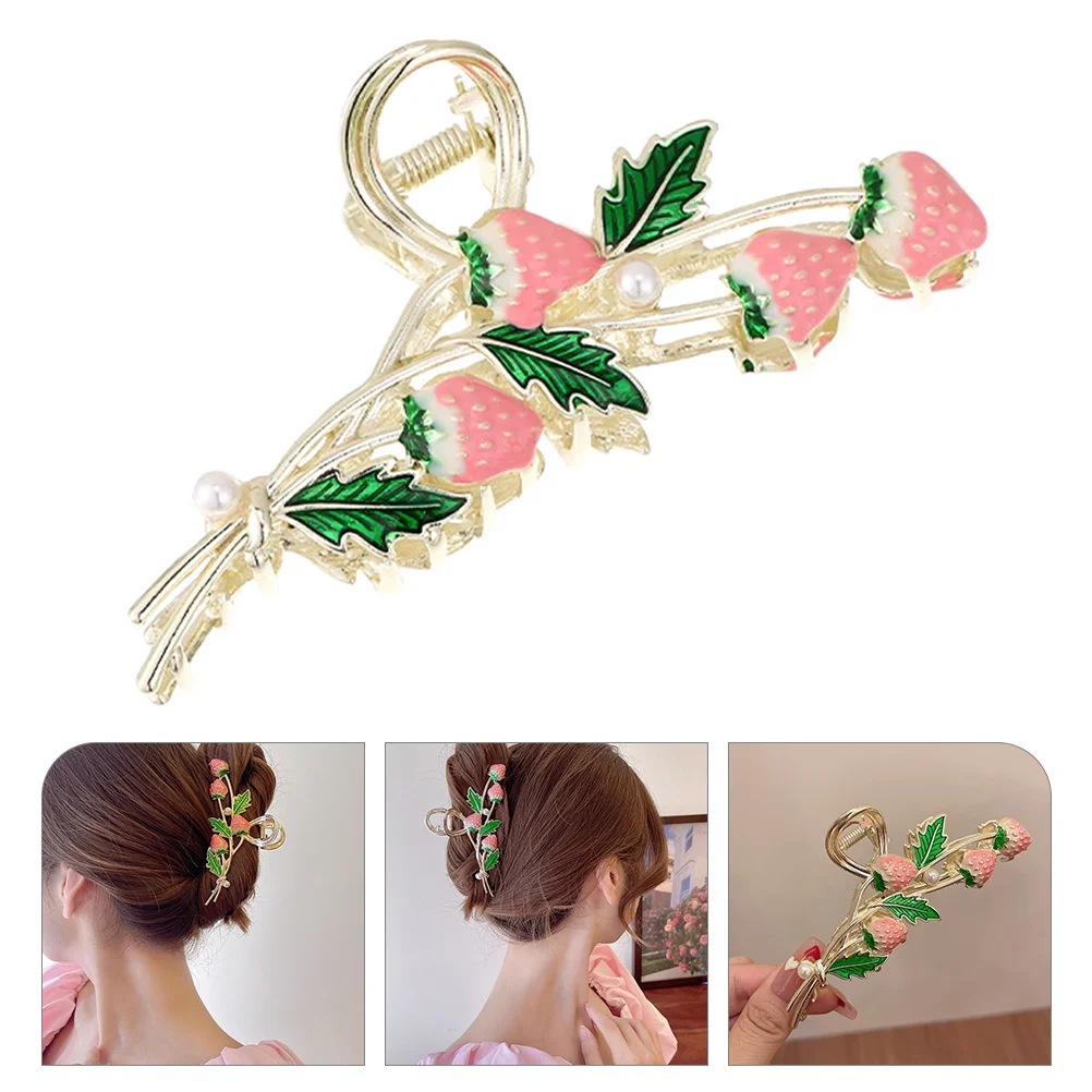 Large Hairpin Accessories Strawberry Claw Clips Nonslip Metal Hair Jaw Clips Styling Tool Women Fruit Decor Thick Hair
Large Hairpin Accessories Strawberry Claw Clips Nonslip Metal Hair Jaw Clips Styling Tool Women Fruit Decor Thick Hair