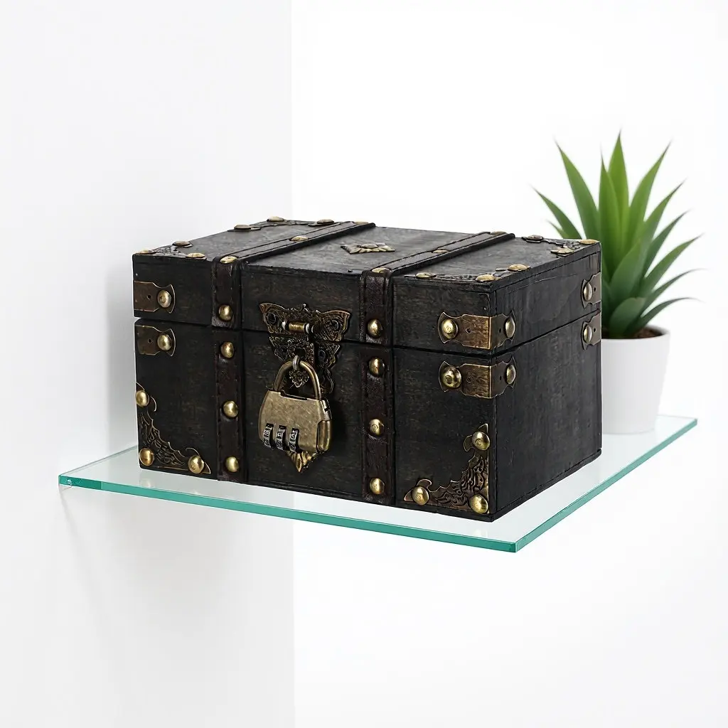 Mini Retro Wooden Jewelry Box Lock Small Treasure Chest Organizer Decorative Desktop Storage Case Portable Multi-Functional
Mini Retro Wooden Jewelry Box Lock Small Treasure Chest Organizer Decorative Desktop Storage Case Portable Multi-Functional