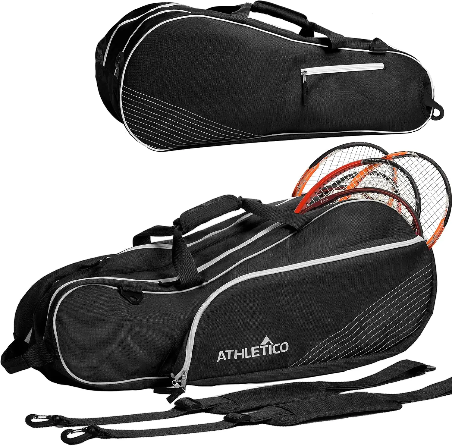 6 Racket Tennis Bag | Padded & Lightweight | Unisex for Men, Women, Youth & Adults | Black
6 Racket Tennis Bag | Padded & Lightweight | Unisex for Men, Women, Youth & Adults | Black
