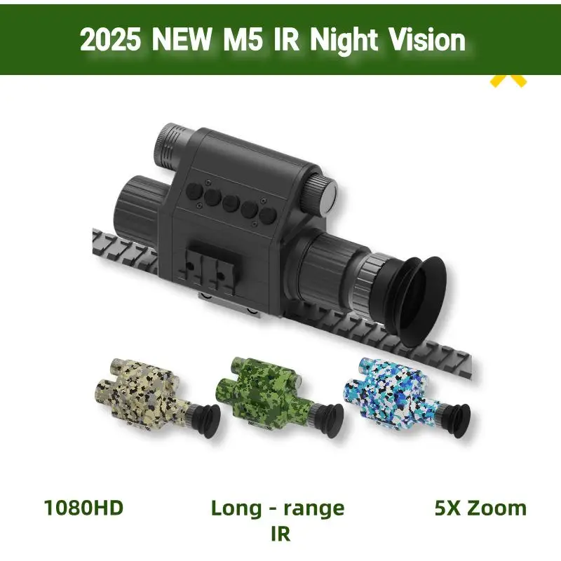 2025 New! Megaorei M5 HD 1080P Monocular Night Vision Scope 5x Zoom Hunting w/IR
2025 New! Megaorei M5 HD 1080P Monocular Night Vision Scope 5x Zoom Hunting w/IR