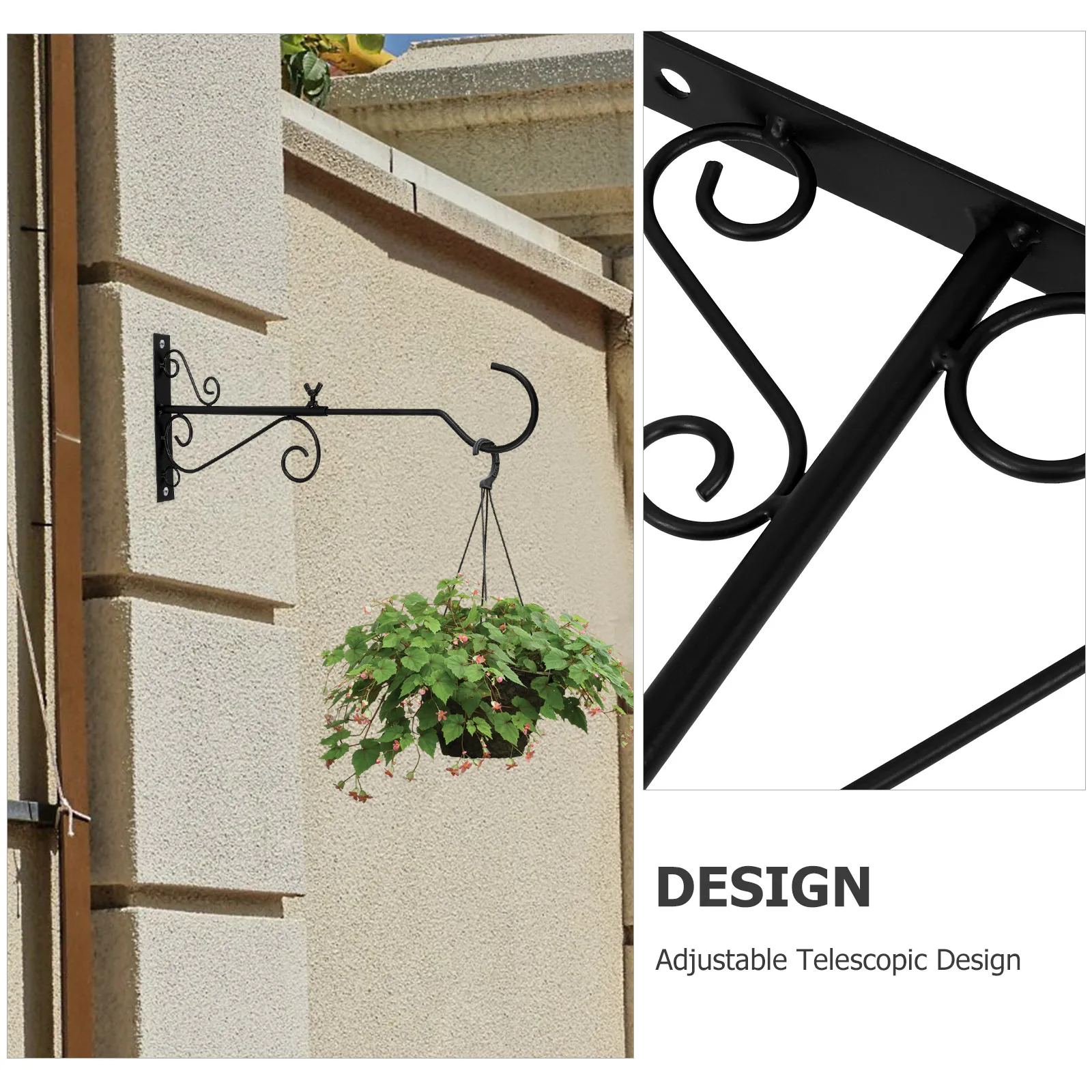 Retractable Plant Hooks Durable Material Hanging Planter Bracket Flower Basket Hook Outdoor Decor Gardening Plant Hook
Retractable Plant Hooks Durable Material Hanging Planter Bracket Flower Basket Hook Outdoor Decor Gardening Plant Hook