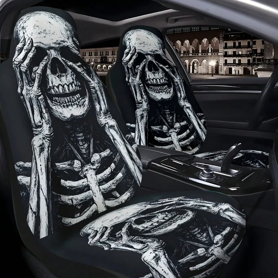 Gothic Skull Car Seat Covers With Hands On Face Design Universal Skeleton Car Interior Decor For Adults
Gothic Skull Car Seat Covers With Hands On Face Design Universal Skeleton Car Interior Decor For Adults