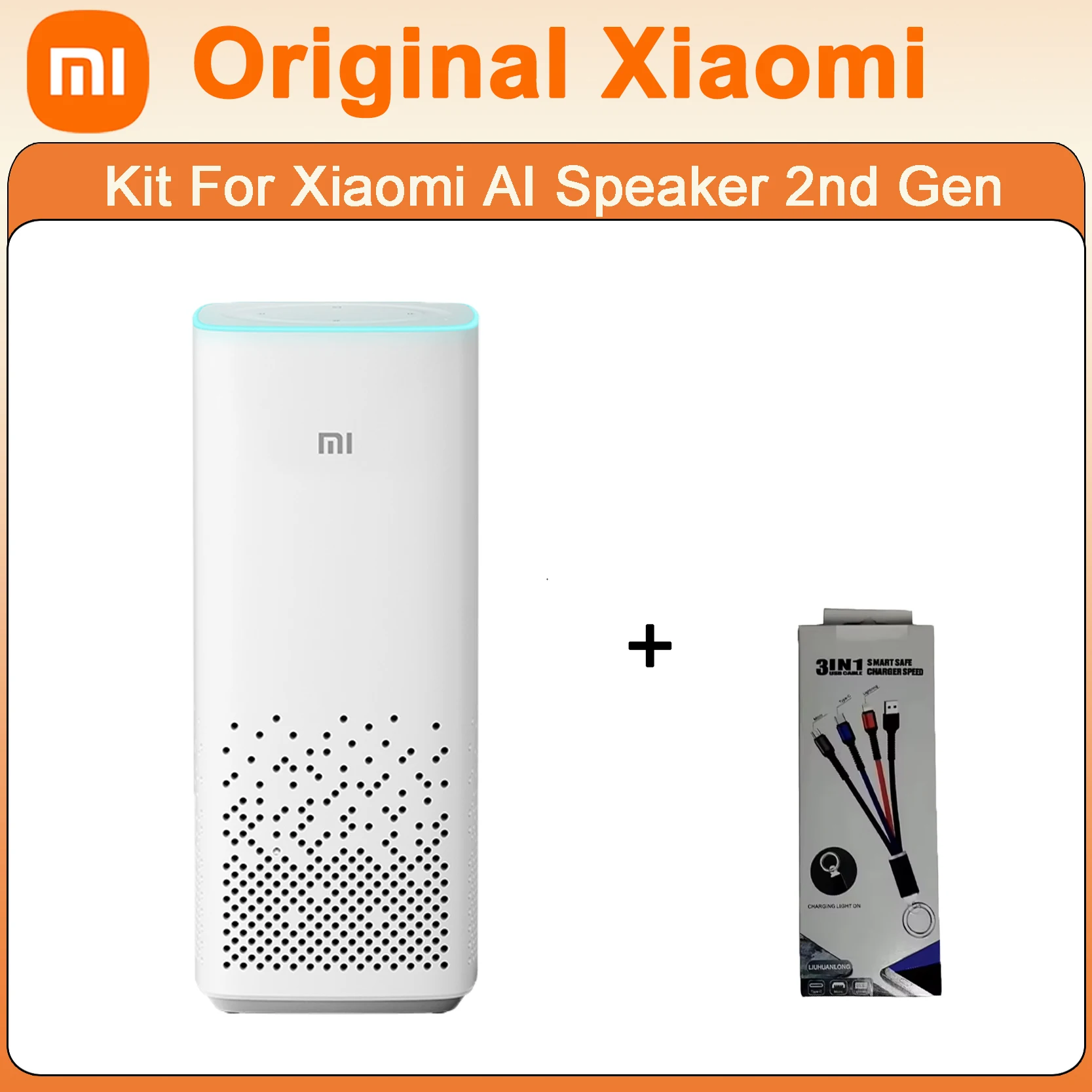 Original Xiaomi AI Speaker 2nd Kit Wireless Smart Speaker AI Voice Control Smart Home MultiDevice Sync MultiRoom Robot Vacuum
Original Xiaomi AI Speaker 2nd Kit Wireless Smart Speaker AI Voice Control Smart Home MultiDevice Sync MultiRoom Robot Vacuum
