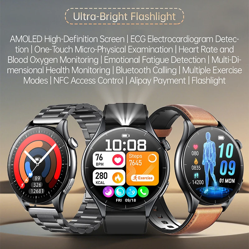 2025 New Al Science Diagnosis Blood Lipids Uric Acid Smart Watch Men BP Heart Rate ECG+PPG NFC Bluetooth Call Health Smartwatch
2025 New Al Science Diagnosis Blood Lipids Uric Acid Smart Watch Men BP Heart Rate ECG+PPG NFC Bluetooth Call Health Smartwatch