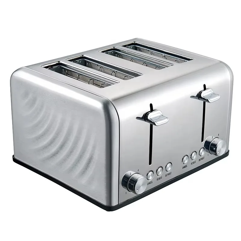 Automatic Home Appliance 4-Slice Electric Toaster Stainless Steel Oven with Pop-up Bread Toaster Feature
Automatic Home Appliance 4-Slice Electric Toaster Stainless Steel Oven with Pop-up Bread Toaster Feature