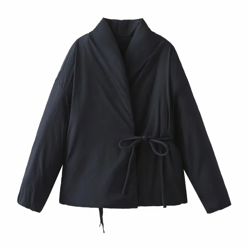New Autumn Winter Women's Clothes Double-Breasted Kimono Cotton Coat Bow Detail Parkas Warm Cardigan Tie-front Long-sleeved Coat
New Autumn Winter Women's Clothes Double-Breasted Kimono Cotton Coat Bow Detail Parkas Warm Cardigan Tie-front Long-sleeved Coat