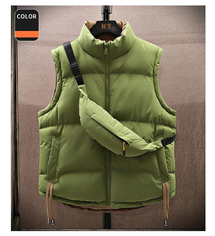 with bags Outwear Vests Men Women Winter Windbreaker Clothing Vests Double-side Wear Winter Warm Vest Jacket Men Waistcoat
with bags Outwear Vests Men Women Winter Windbreaker Clothing Vests Double-side Wear Winter Warm Vest Jacket Men Waistcoat