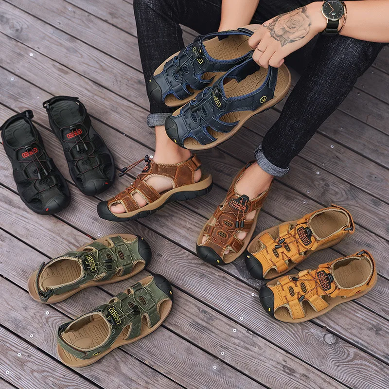 2026 Men Sandals Genuine Leather Mens Casual Shoes Outdoor Men Leather Sandals for Men Beach Shoes Roman mens Shoes
2026 Men Sandals Genuine Leather Mens Casual Shoes Outdoor Men Leather Sandals for Men Beach Shoes Roman mens Shoes