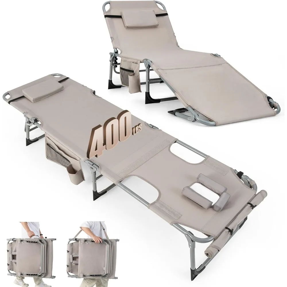 Tanning Chair, 400LBS Beach Lounge with Face Arm Hole & Hand Shoulder Strap, Folding Layout Sunbathing Chair, Face Down Outdoor
Tanning Chair, 400LBS Beach Lounge with Face Arm Hole & Hand Shoulder Strap, Folding Layout Sunbathing Chair, Face Down Outdoor