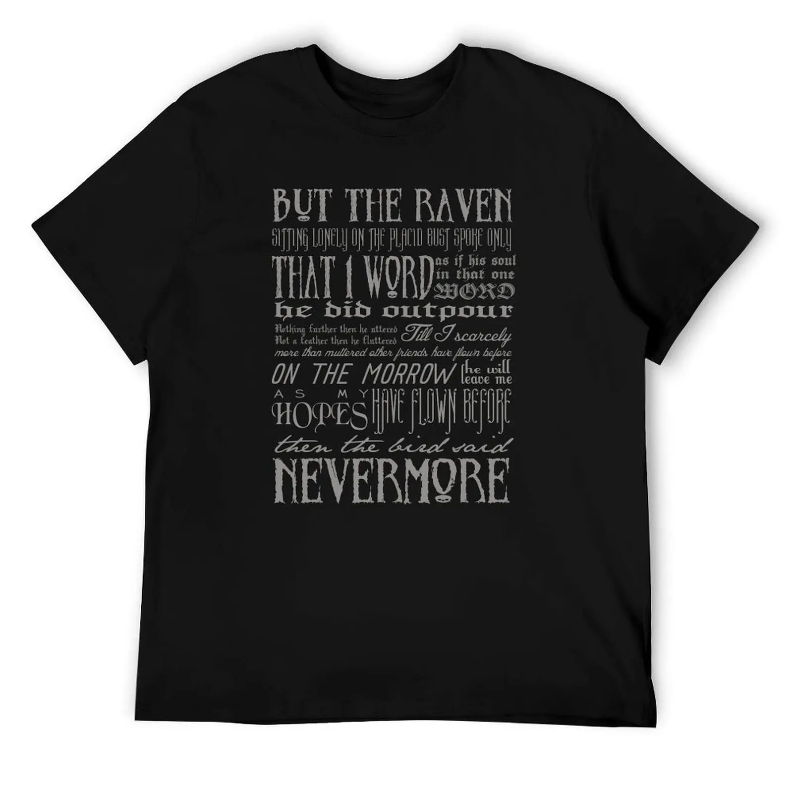 Edgar Allan Poe RAVEN typography T-Shirt g man t shirts for men cotton t shirts high quality T-Shirt
Edgar Allan Poe RAVEN typography T-Shirt g man t shirts for men cotton t shirts high quality T-Shirt