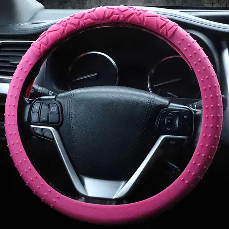 Silicone wash steering wheel cover Stone car handle cover massage Fashion sports silicone steering wheel cover
Silicone wash steering wheel cover Stone car handle cover massage Fashion sports silicone steering wheel cover