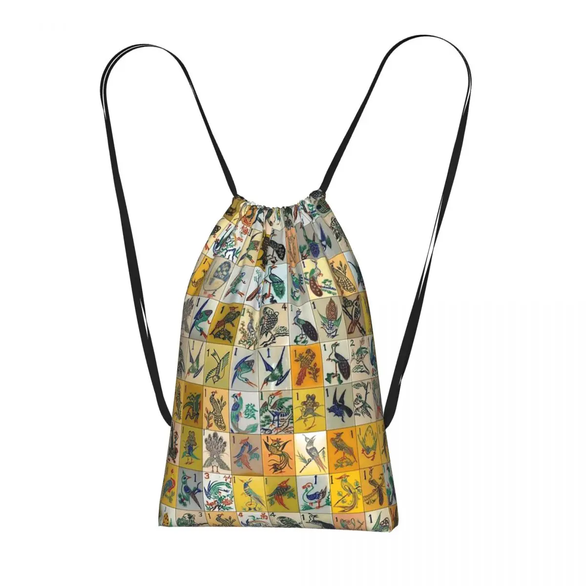 Mah Jongg Birds Mahjong Tiles Backpacks Portable Drawstring Bundle Pocket Storage Bag Book Bags for Travel School
Mah Jongg Birds Mahjong Tiles Backpacks Portable Drawstring Bundle Pocket Storage Bag Book Bags for Travel School