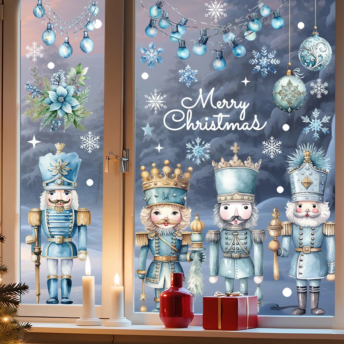 Christmas Theme Blue Nutcracker Window Sticker Living Room Balcony Window Decoration Home Beautifying Decal
Christmas Theme Blue Nutcracker Window Sticker Living Room Balcony Window Decoration Home Beautifying Decal