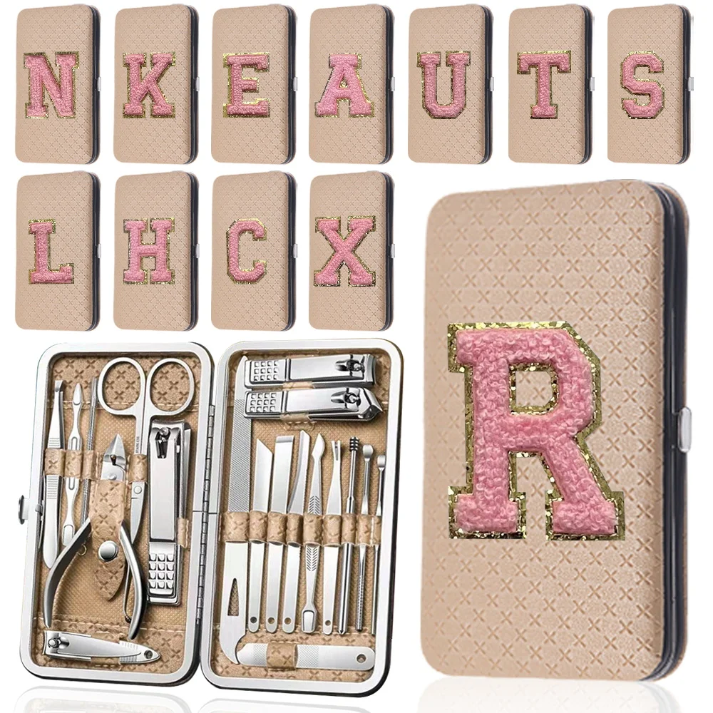 Initial Chenille Stainless Manicure Set Pick Nipper Pimple Popper Nail Pedicure Manicure Set Initials A-Z 26 Letter Pink Pattern
Initial Chenille Stainless Manicure Set Pick Nipper Pimple Popper Nail Pedicure Manicure Set Initials A-Z 26 Letter Pink Pattern