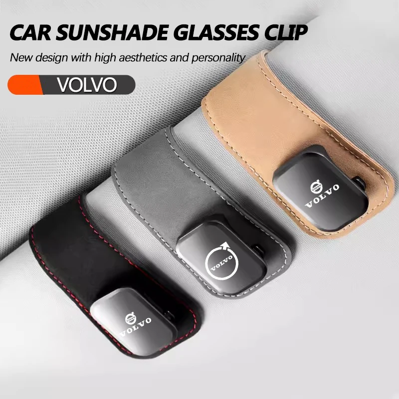 Volvo Car Sun Visor Sunglasses Clip Leather Glasses Holder For V60 V40 XC90 S60 XC60 Olestar AWD XC40 Car Interior Accessories
Volvo Car Sun Visor Sunglasses Clip Leather Glasses Holder For V60 V40 XC90 S60 XC60 Olestar AWD XC40 Car Interior Accessories