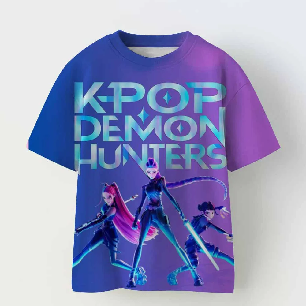 Children T-shirt for Boys Girls Fashion Anime Movie Tees Kids KPop Demon Hunters Huntrix Funny Short Sleeve T Shirt Gifts
Children T-shirt for Boys Girls Fashion Anime Movie Tees Kids KPop Demon Hunters Huntrix Funny Short Sleeve T Shirt Gifts