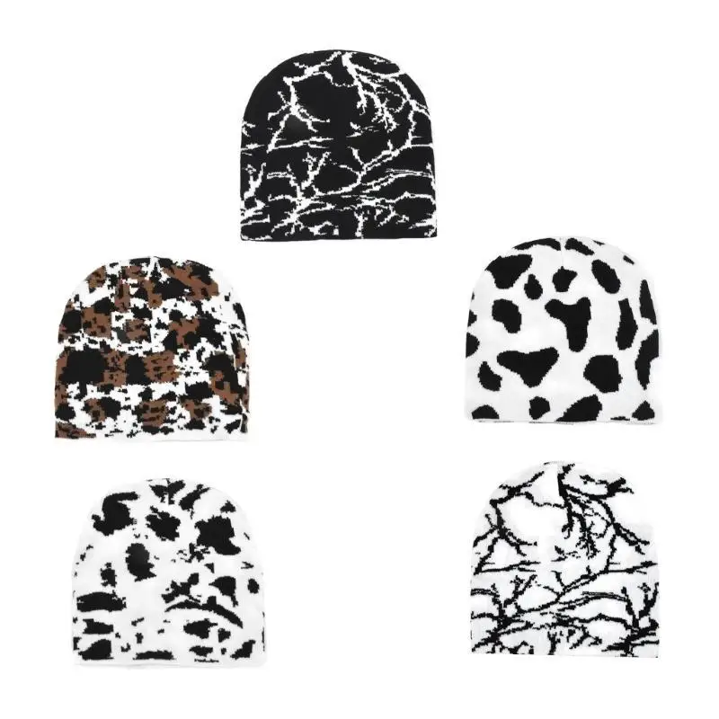 652F Unisex Beanie Hat Black White Cap Hat Hip Hop Y2K Winter Warm Beanie for Outdoor
652F Unisex Beanie Hat Black White Cap Hat Hip Hop Y2K Winter Warm Beanie for Outdoor
