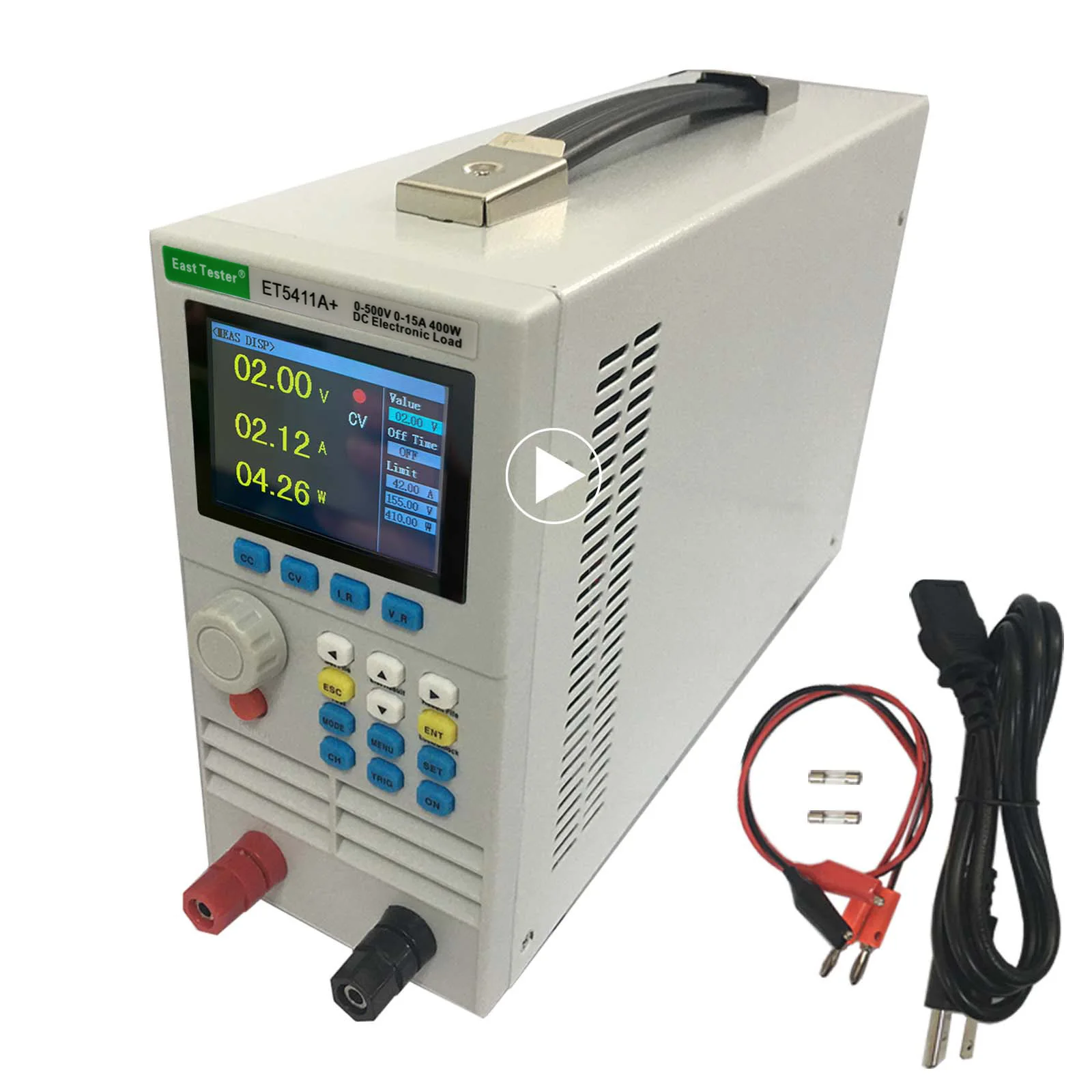 Programmable DC electronics, multi-function power supply, battery tester USB interface
Programmable DC electronics, multi-function power supply, battery tester USB interface