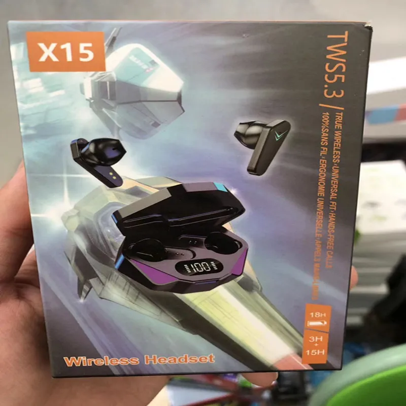 X15 Wireless In-Ear Bluetooth Earphones, High-Capacity TWS Gaming Support Display F9
X15 Wireless In-Ear Bluetooth Earphones, High-Capacity TWS Gaming Support Display F9