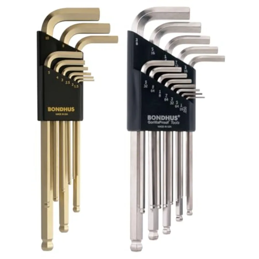 20399 Ball End L-Wrench DoublePK w/BriteGuard and GoldGuard Finish
20399 Ball End L-Wrench DoublePK w/BriteGuard and GoldGuard Finish