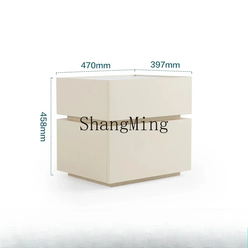 ZYY new high-end home cream wind smart bedside table home bedroom storage rack
ZYY new high-end home cream wind smart bedside table home bedroom storage rack