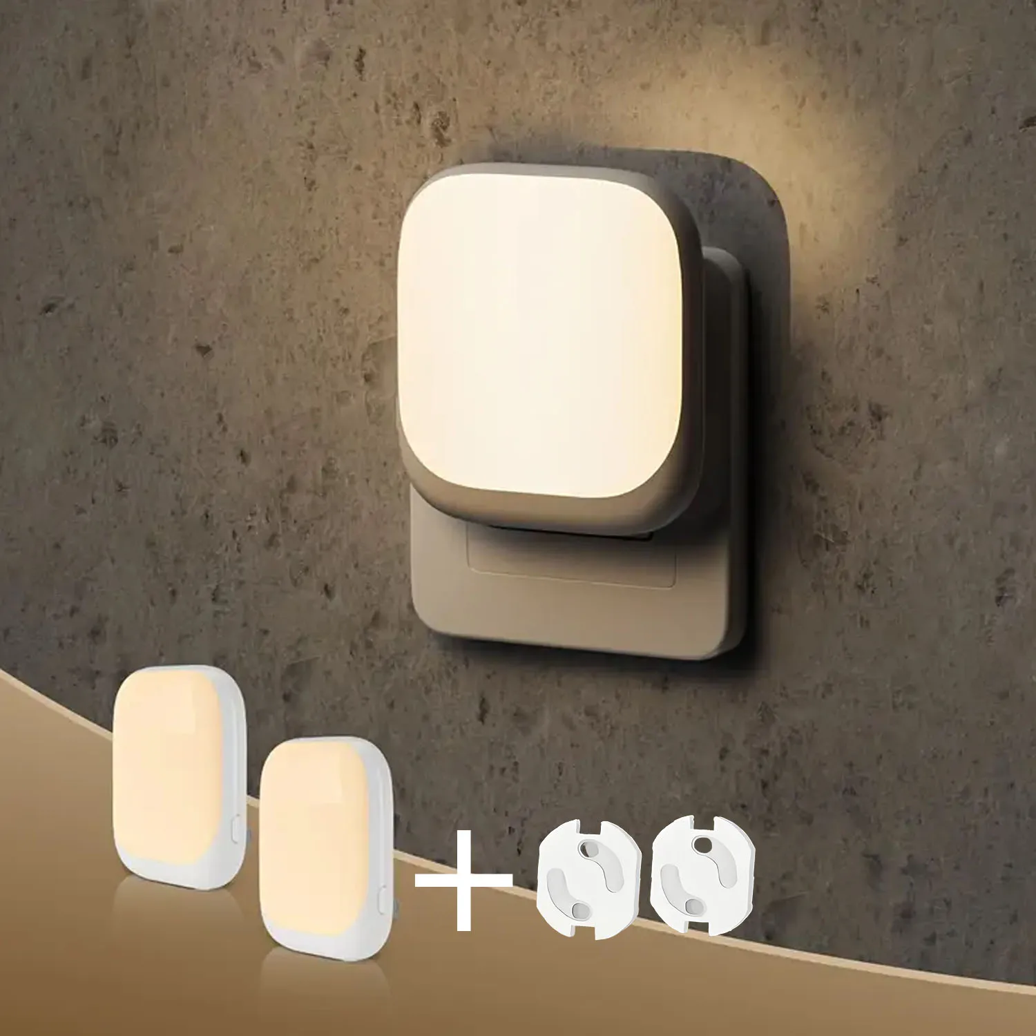 2pcs Warm White Night Lights With Adjustable Brightness, Suitable For Bedrooms, Kitchens, Hallways, And Living Rooms
2pcs Warm White Night Lights With Adjustable Brightness, Suitable For Bedrooms, Kitchens, Hallways, And Living Rooms