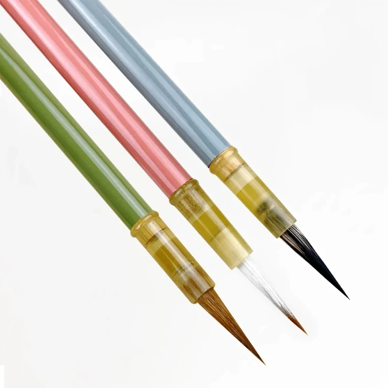 Professional Song Huizong Slender Gold Script Calligraphy Brush Small Running Script Aquarelle Meticulous Painting Outline Brush
Professional Song Huizong Slender Gold Script Calligraphy Brush Small Running Script Aquarelle Meticulous Painting Outline Brush