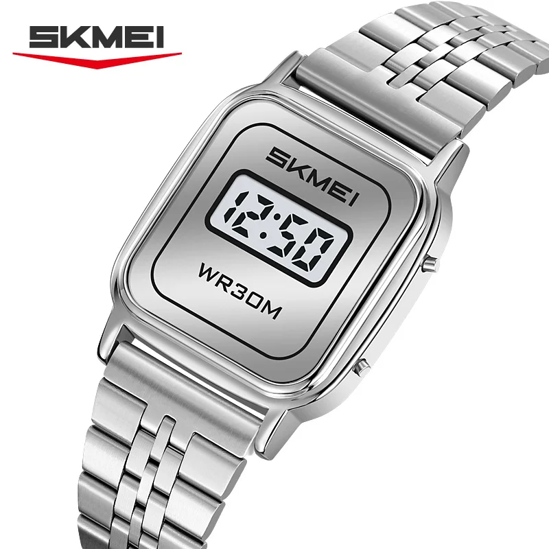 SKMEI 2589 New Women's Digital Sports Square Waterproof Clock Watch Luxury Stainless Steel Strap Electronic Watch reloj mujer
SKMEI 2589 New Women's Digital Sports Square Waterproof Clock Watch Luxury Stainless Steel Strap Electronic Watch reloj mujer