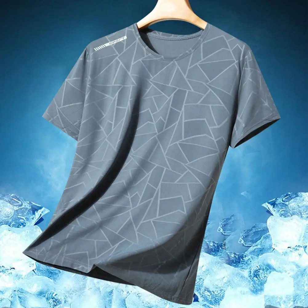 Men Quick-drying T-shirt Men Top Men's Summer Ice Silk Quick-drying T-shirt with Plus Size O Neck Loose Fit High for Sports
Men Quick-drying T-shirt Men Top Men's Summer Ice Silk Quick-drying T-shirt with Plus Size O Neck Loose Fit High for Sports
