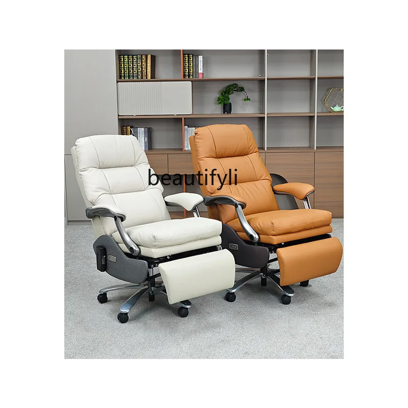Luxury office chair electric reclining leather, rechargeable smart office, business boss chair
Luxury office chair electric reclining leather, rechargeable smart office, business boss chair