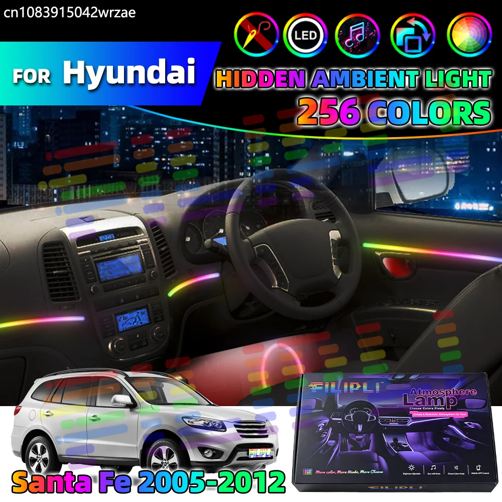Атмосферные светильники для Hyundai Santa Fe 2005-2012 годов выпуска, акриловые светодиодные ленты для интерьера автомобиля, цветная подсветка с управлением через приложение.
Атмосферные светильники для Hyundai Santa Fe 2005-2012 годов выпуска, акриловые светодиодные ленты для интерьера автомобиля, цветная подсветка с управлением через приложение.