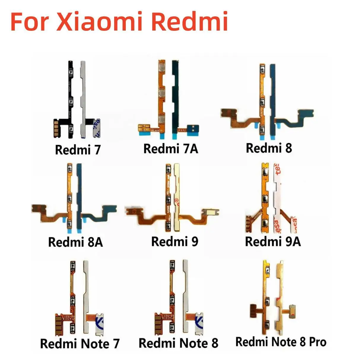 New Power on/off & volume up/down buttons flex cable Replacement for Xiaomi Redmi 7 7A 8 8A 9 9A Redmi Note 7 8 9 Pro
New Power on/off & volume up/down buttons flex cable Replacement for Xiaomi Redmi 7 7A 8 8A 9 9A Redmi Note 7 8 9 Pro