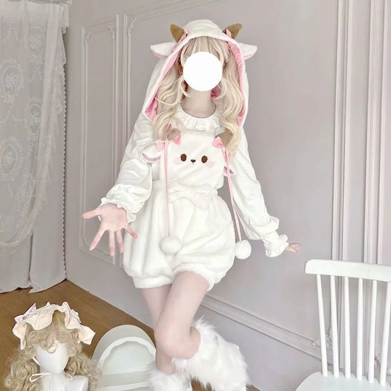 Bear Biscuit Lolita Autumn Winter Cute Lamb Bear Bloomers Plush Slim Overalls Sweet Kawaii Overalls for Girls
Bear Biscuit Lolita Autumn Winter Cute Lamb Bear Bloomers Plush Slim Overalls Sweet Kawaii Overalls for Girls