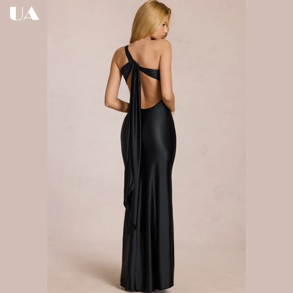 ULBYANRY Sexy Backless Diagnol Collar Prom Dress for Woman, Trendy Solid Satin Evening Dress, Customized Sleeveless Party Dress
ULBYANRY Sexy Backless Diagnol Collar Prom Dress for Woman, Trendy Solid Satin Evening Dress, Customized Sleeveless Party Dress