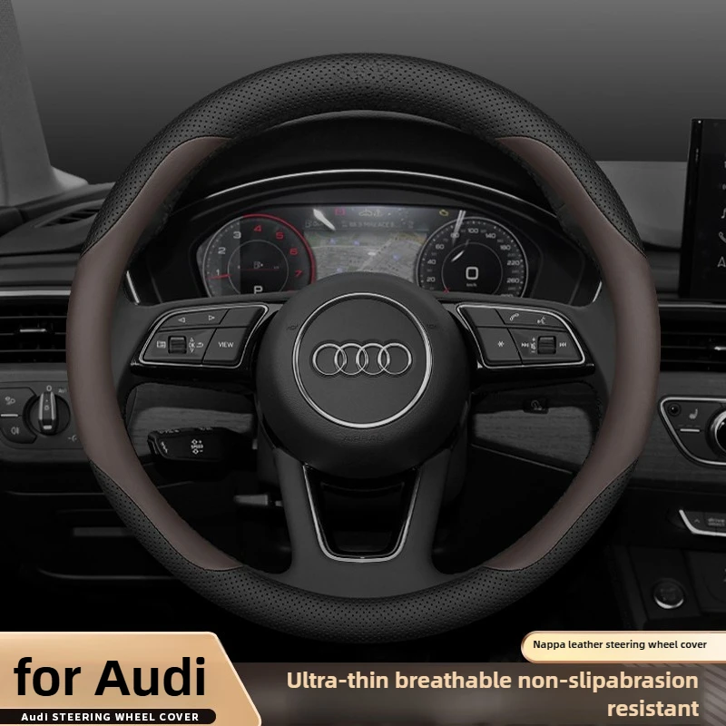 Leather Car Steering Wheel Cover for Audi A4 B8 B9 B6 Q3 Q7 A7 A5 Q5 A6 C6 A3 8v A1 Q2 S3 Sq5 Rs3 TT S Line Accessories
Leather Car Steering Wheel Cover for Audi A4 B8 B9 B6 Q3 Q7 A7 A5 Q5 A6 C6 A3 8v A1 Q2 S3 Sq5 Rs3 TT S Line Accessories