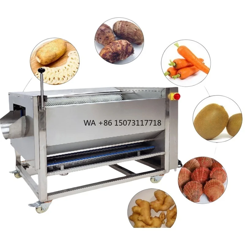 Automatic Brush Roller Root Vegetable Washer Peeler Potato Taro Carrot Radish Ginger Washing and Peeling Machine
Automatic Brush Roller Root Vegetable Washer Peeler Potato Taro Carrot Radish Ginger Washing and Peeling Machine