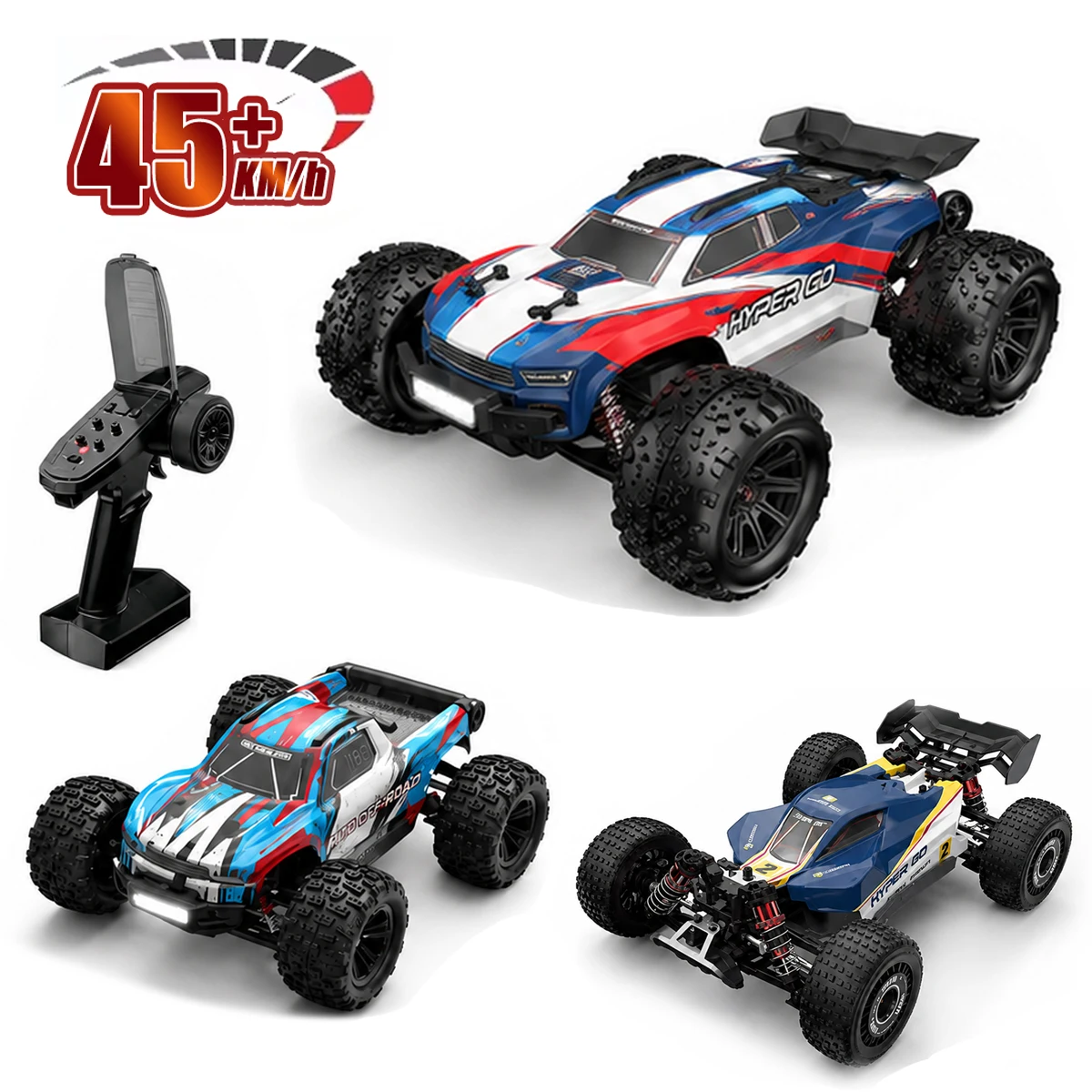 MJX Hyper Go 16212/16213/16218 Rc Car Brushless High-Speed 4WD Remote Control Off-Road Truck Big Wheel Truck Rc Cars for Adults
MJX Hyper Go 16212/16213/16218 Rc Car Brushless High-Speed 4WD Remote Control Off-Road Truck Big Wheel Truck Rc Cars for Adults