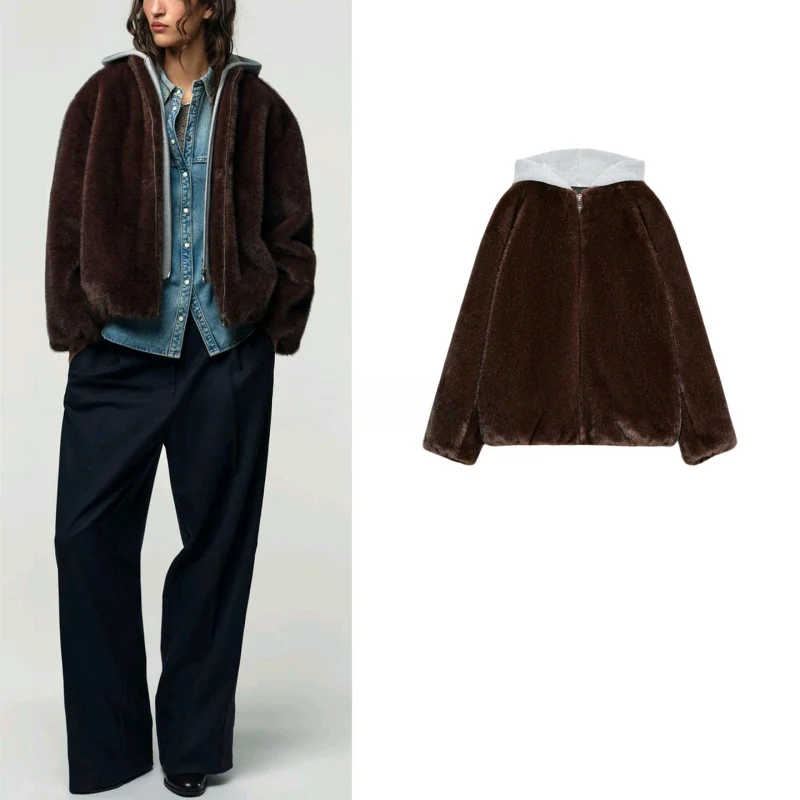 Women's Winter Faion Faux Fur Effect Pilot Jaet Coat with Hood Polyurethane Material Long Sve Zipper Closure Regular L...
Women's Winter Faion Faux Fur Effect Pilot Jaet Coat with Hood Polyurethane Material Long Sve Zipper Closure Regular L...