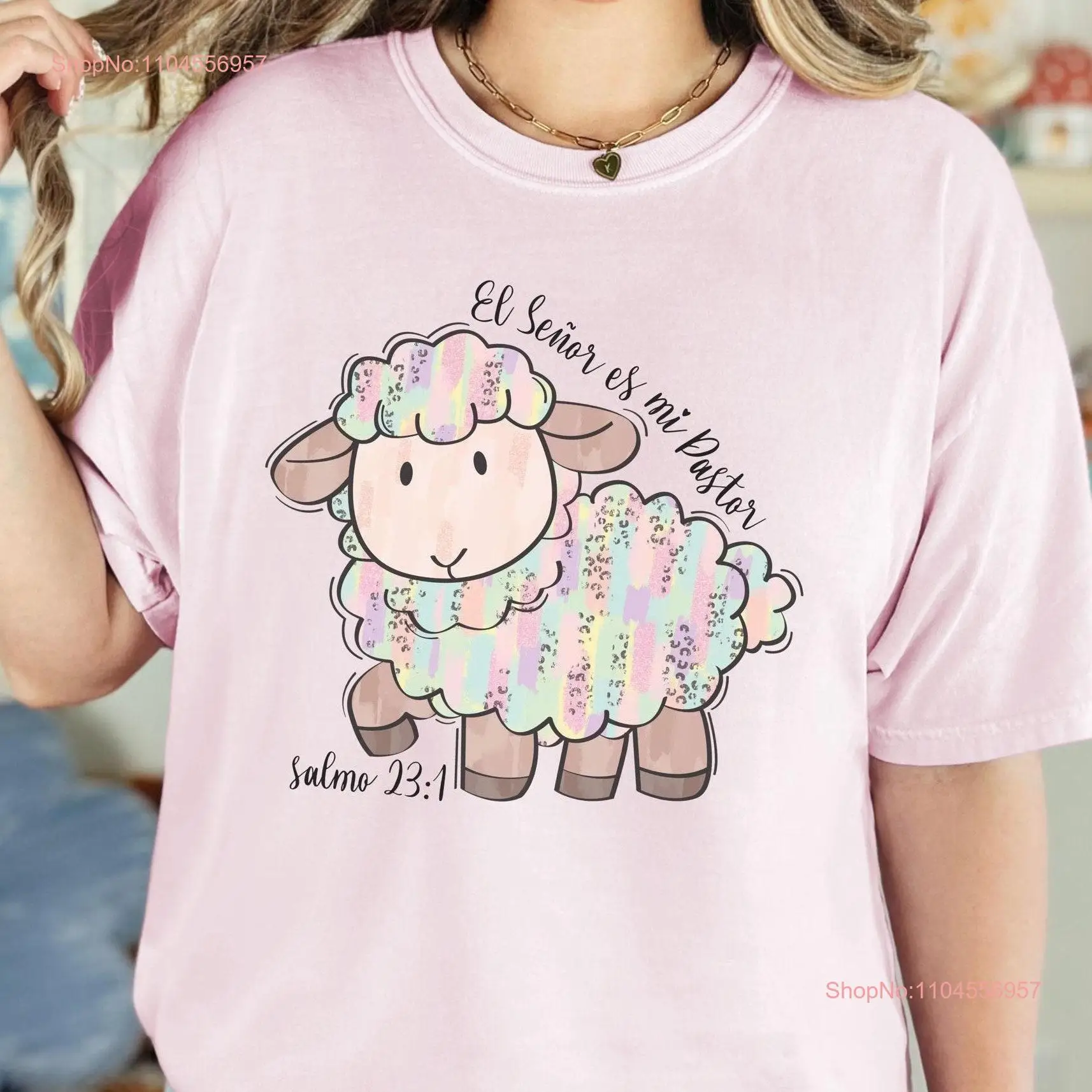 Camisa Cristiana for Hispanic Dia de Pascua Easter Christian T Shirt Spanish El Señor es mi Pastor Versículo la Biblia
Camisa Cristiana for Hispanic Dia de Pascua Easter Christian T Shirt Spanish El Señor es mi Pastor Versículo la Biblia