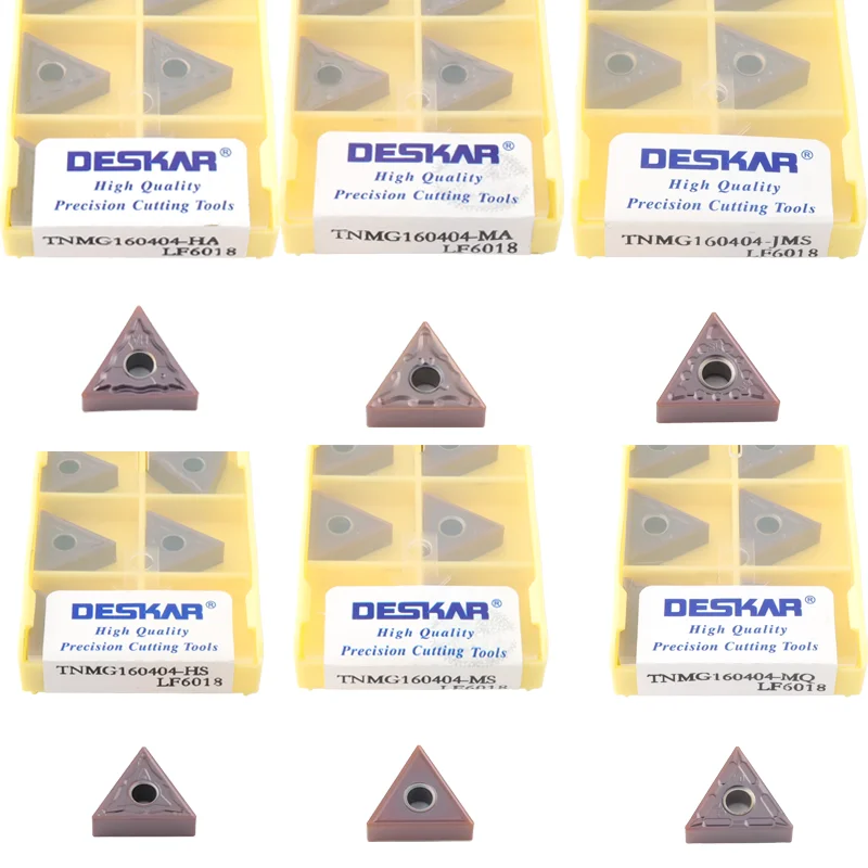 Deskar TNMG160404 TNMG160408 -MA -MS -HA LF6018 Turning Tools Carbide Inserts Lathe Tool For Stainless Steel 10PCS
Deskar TNMG160404 TNMG160408 -MA -MS -HA LF6018 Turning Tools Carbide Inserts Lathe Tool For Stainless Steel 10PCS