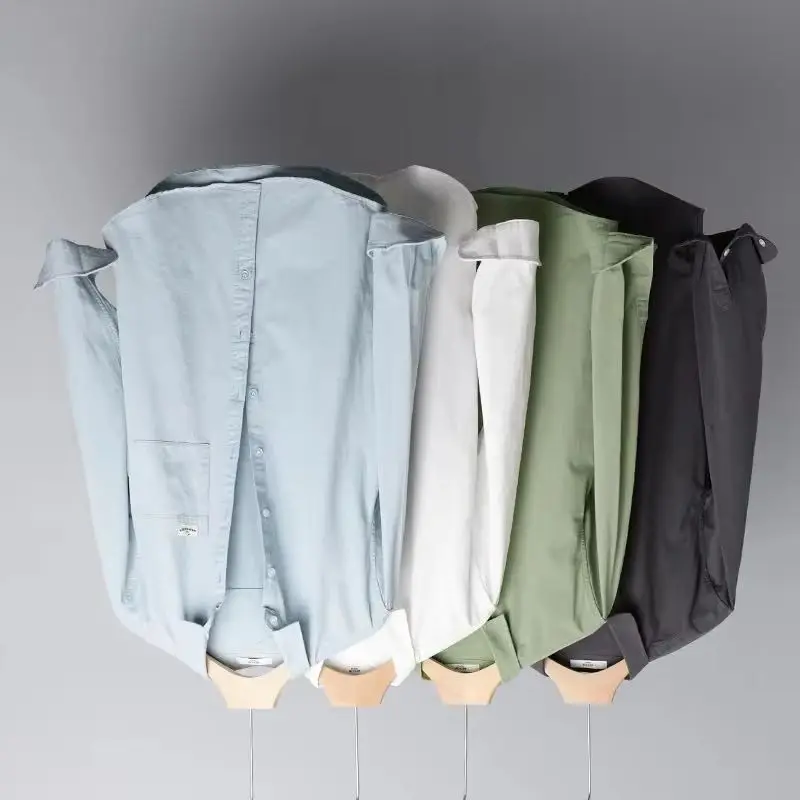 100% Cotton new style long sleeve solid shirts men casual trendy comfortable shirt for men tops clothes camisa chemise
100% Cotton new style long sleeve solid shirts men casual trendy comfortable shirt for men tops clothes camisa chemise